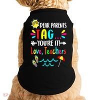 Teacher Gift Funny Last Day Of School Doggie Tank thumb 0