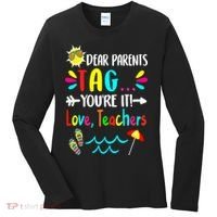 Teacher Gift Funny Last Day Of School Women's Long Sleeve Shirt thumb 0