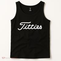 Titties Gift Funny Saying Golfer Golfing Gift Tank Top thumb 2