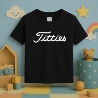 Titties Gift Funny Saying Golfer Golfing Gift Toddler T-Shirt thumb 3