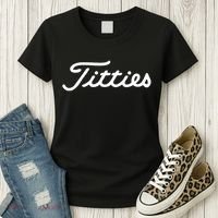 Titties Gift Funny Saying Golfer Golfing Gift Women's T-Shirt thumb 3