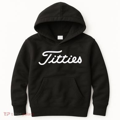 Titties Gift Funny Saying Golfer Golfing Gift Kids Hoodie