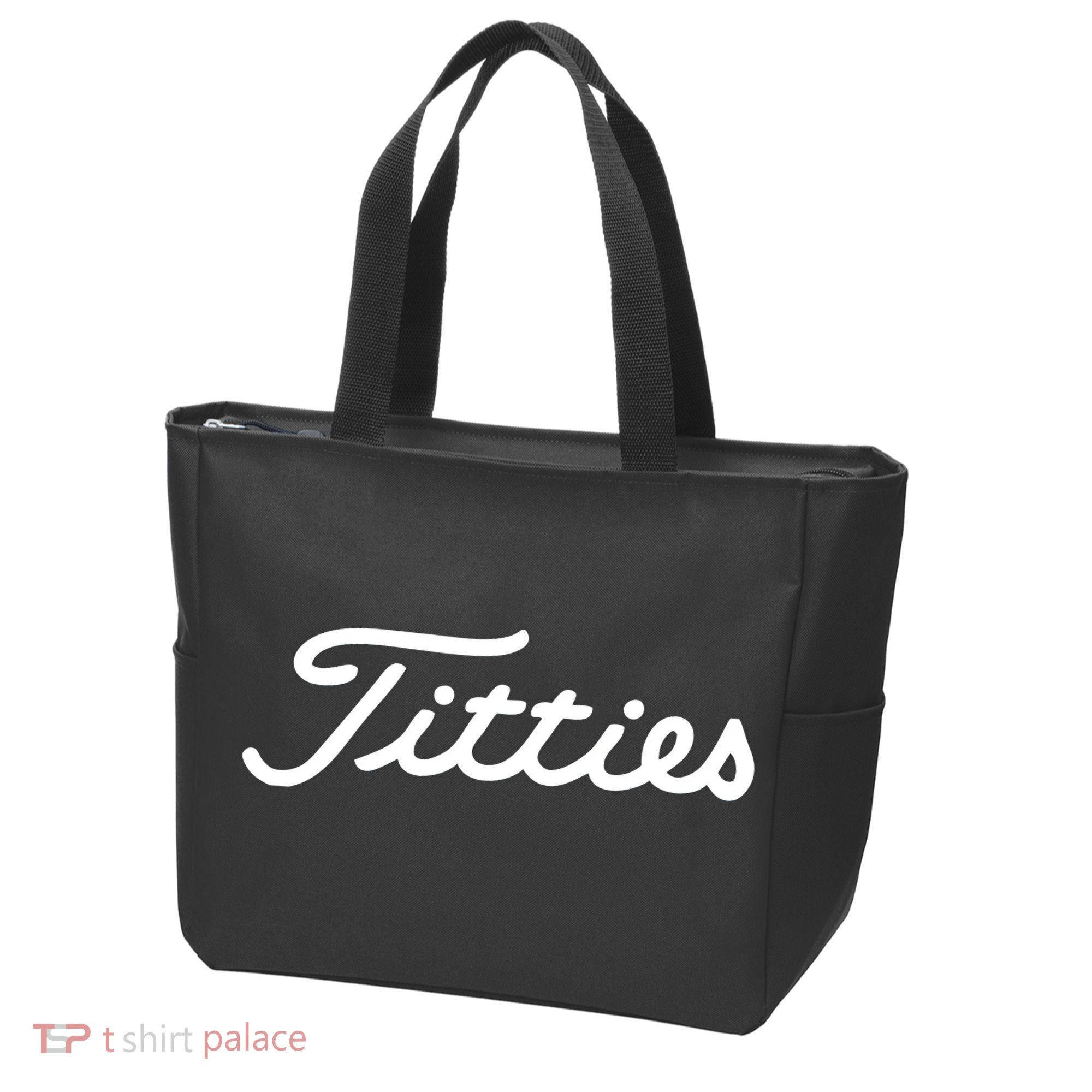 Titties Gift Funny Saying Golfer Golfing Gift Tote Bag