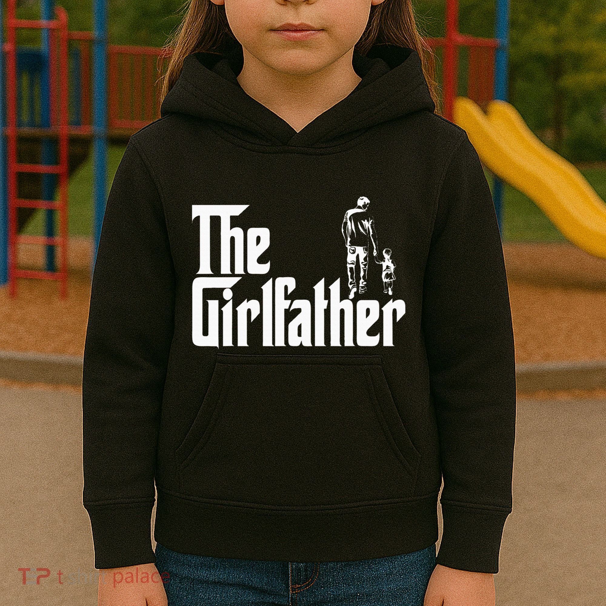 The Girlfather Funny Daddy Daughter Kids Hoodie