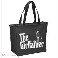 The Girlfather Funny Daddy Daughter Tote Bag thumb 2