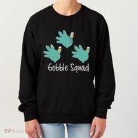 Turkey Glove Gobble Squad Nurse Happy Thanksgiving Women's Sweatshirt thumb 0
