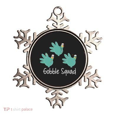 Turkey Glove Gobble Squad Nurse Happy Thanksgiving Ornament