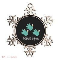 Turkey Glove Gobble Squad Nurse Happy Thanksgiving Ornament thumb 0