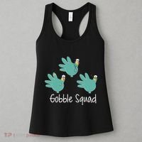 Turkey Glove Gobble Squad Nurse Happy Thanksgiving Women's Tank Top thumb 3