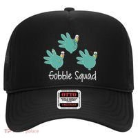 Turkey Glove Gobble Squad Nurse Happy Thanksgiving Hat thumb 0