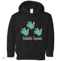 Turkey Glove Gobble Squad Nurse Happy Thanksgiving Toddler Hoodie thumb 0