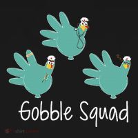Turkey Glove Gobble Squad Nurse Happy Thanksgiving Kids Sweatshirt thumb 2