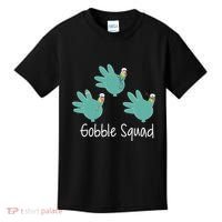 Turkey Glove Gobble Squad Nurse Happy Thanksgiving Kids T-Shirt thumb 0