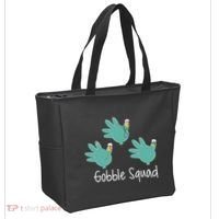 Turkey Glove Gobble Squad Nurse Happy Thanksgiving Tote Bag thumb 2