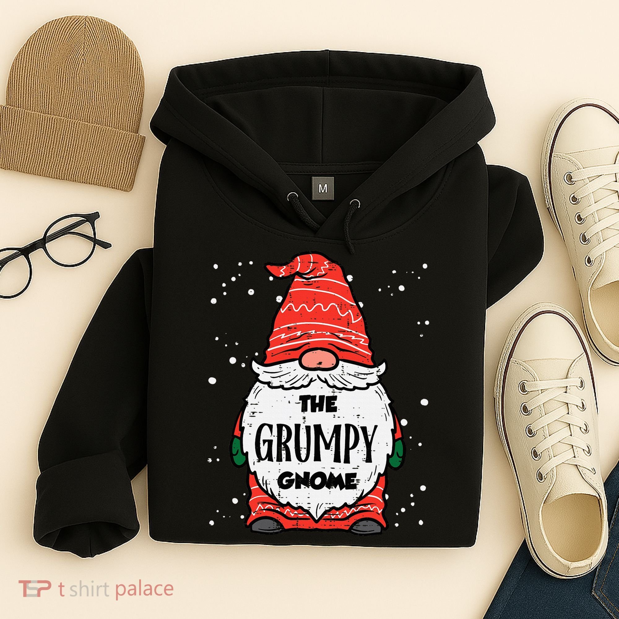 The Grumpy Gnome Xmas Matching Christmas For Family Hoodie