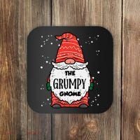 The Grumpy Gnome Xmas Matching Christmas For Family Coaster thumb 0