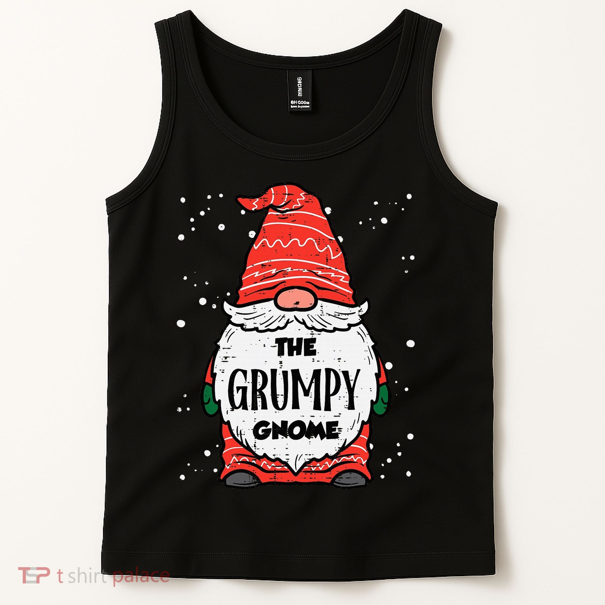 The Grumpy Gnome Xmas Matching Christmas For Family Tank Top