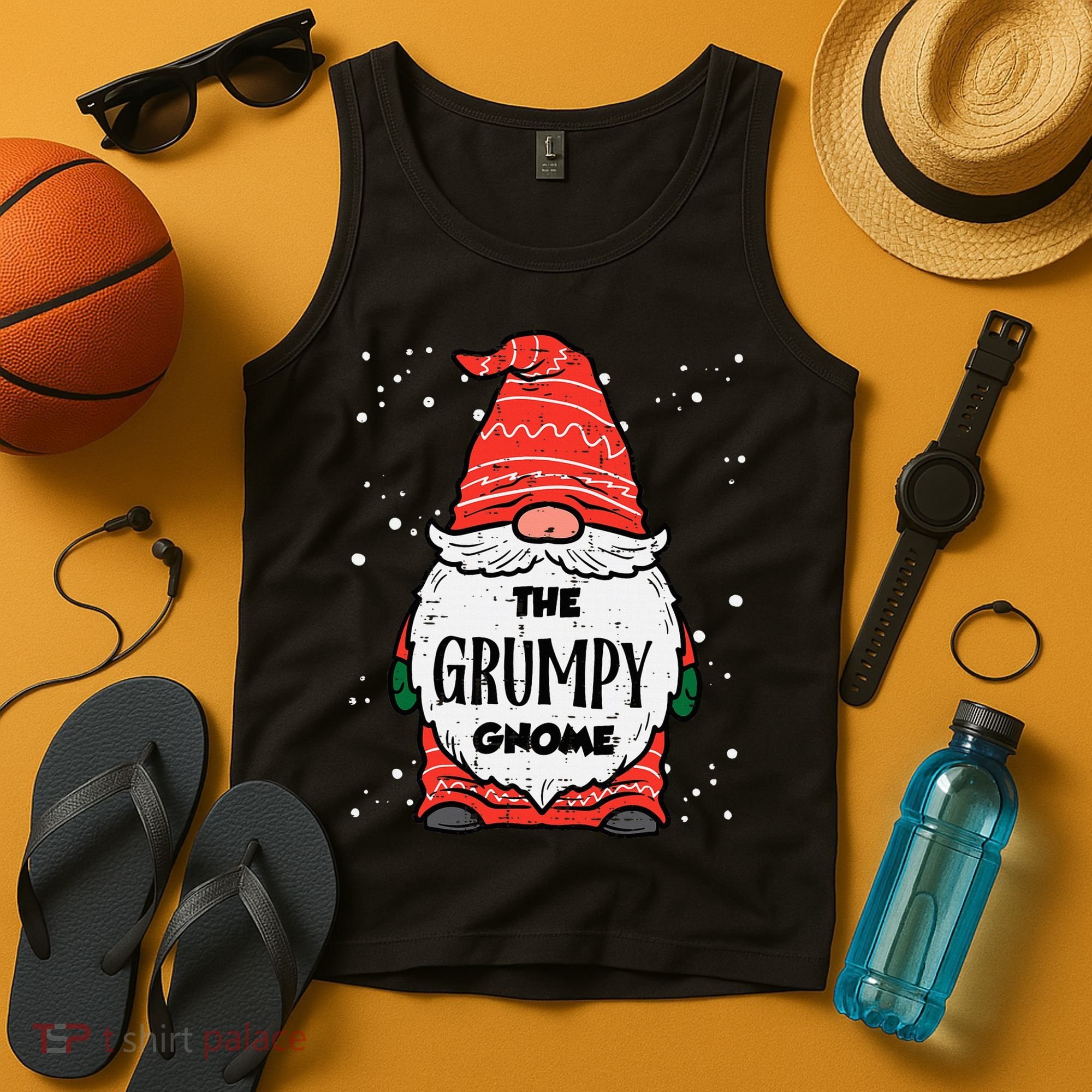 The Grumpy Gnome Xmas Matching Christmas For Family Tank Top