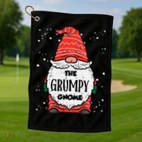The Grumpy Gnome Xmas Matching Christmas For Family Golf Towel thumb 1