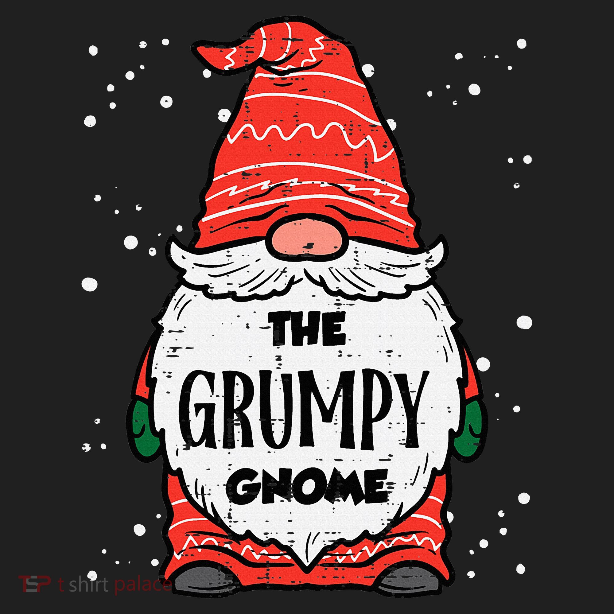The Grumpy Gnome Xmas Matching Christmas For Family Golf Towel