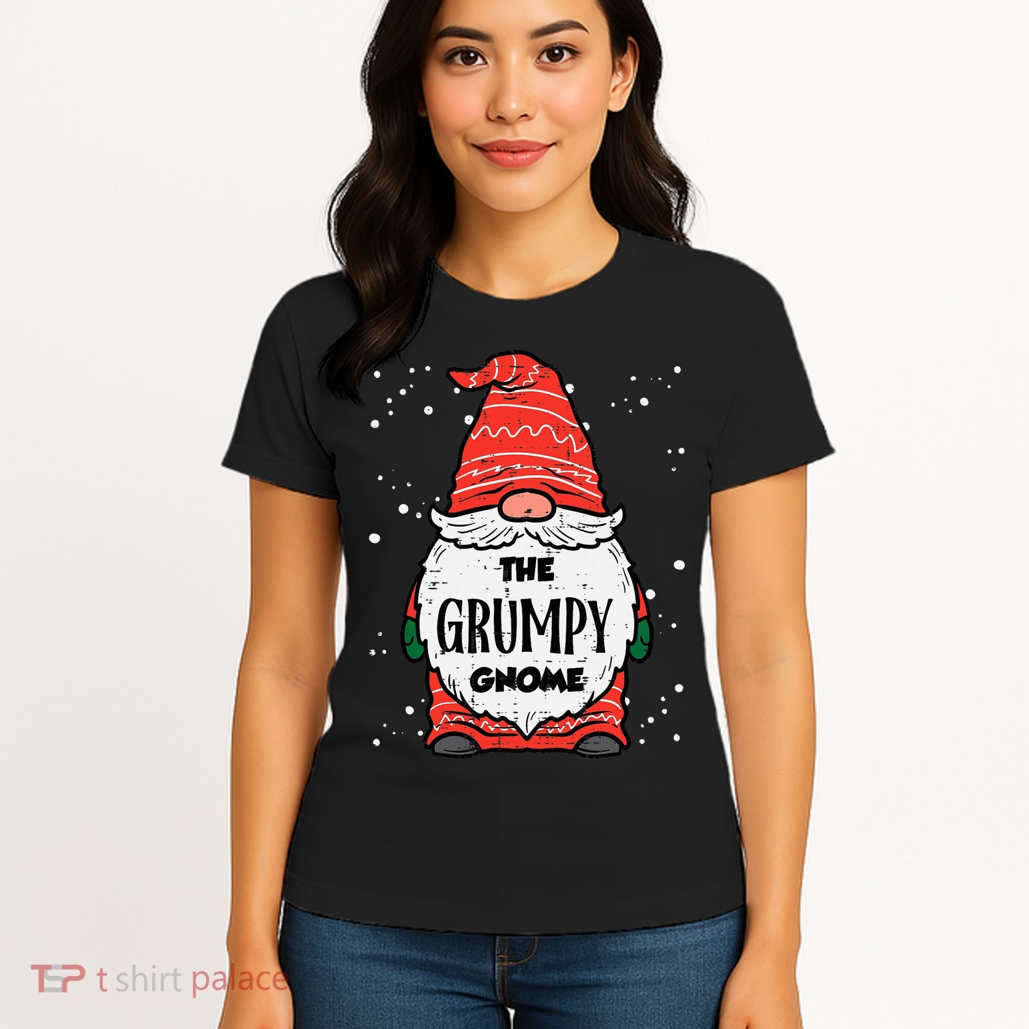 The Grumpy Gnome Xmas Matching Christmas For Family Women's T-Shirt