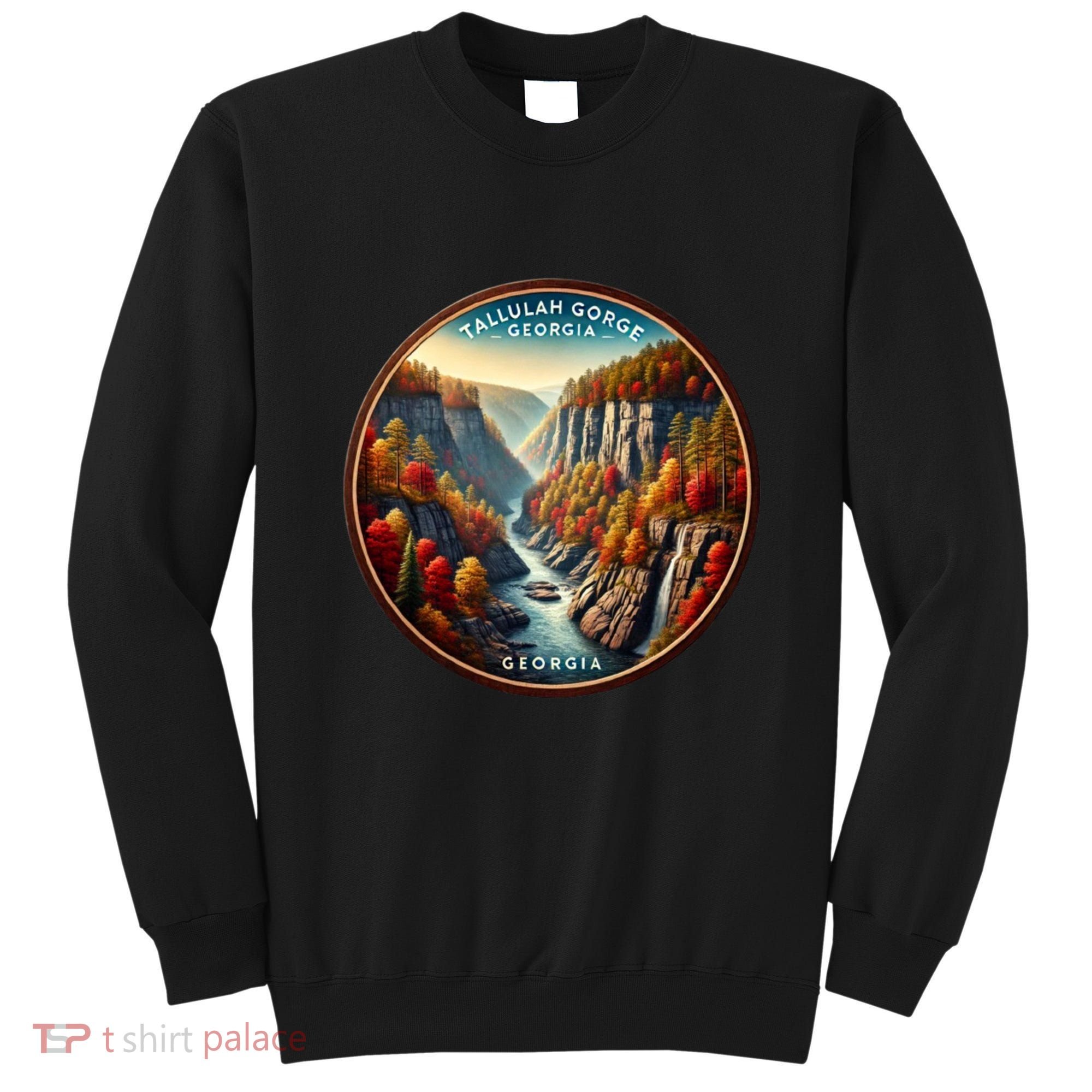 Tallulah Gorge Georgia In The Fall Autumn Leaves Sweatshirt