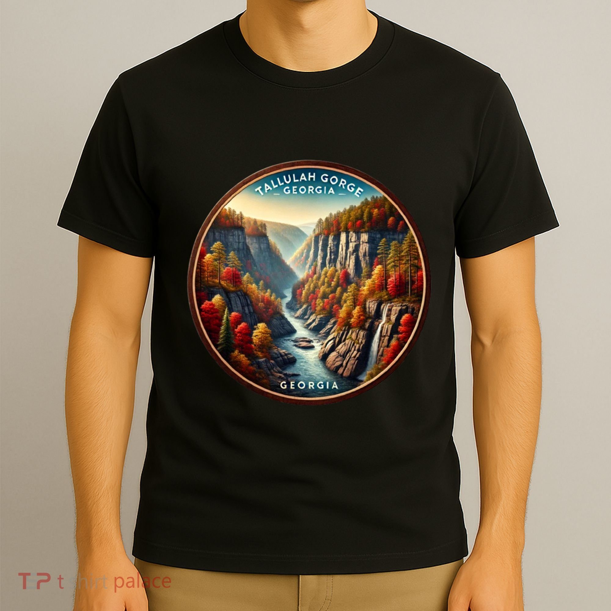 Tallulah Gorge Georgia In The Fall Autumn Leaves T-Shirt