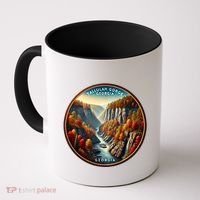 Tallulah Gorge Georgia In The Fall Autumn Leaves Coffee Mug thumb 0