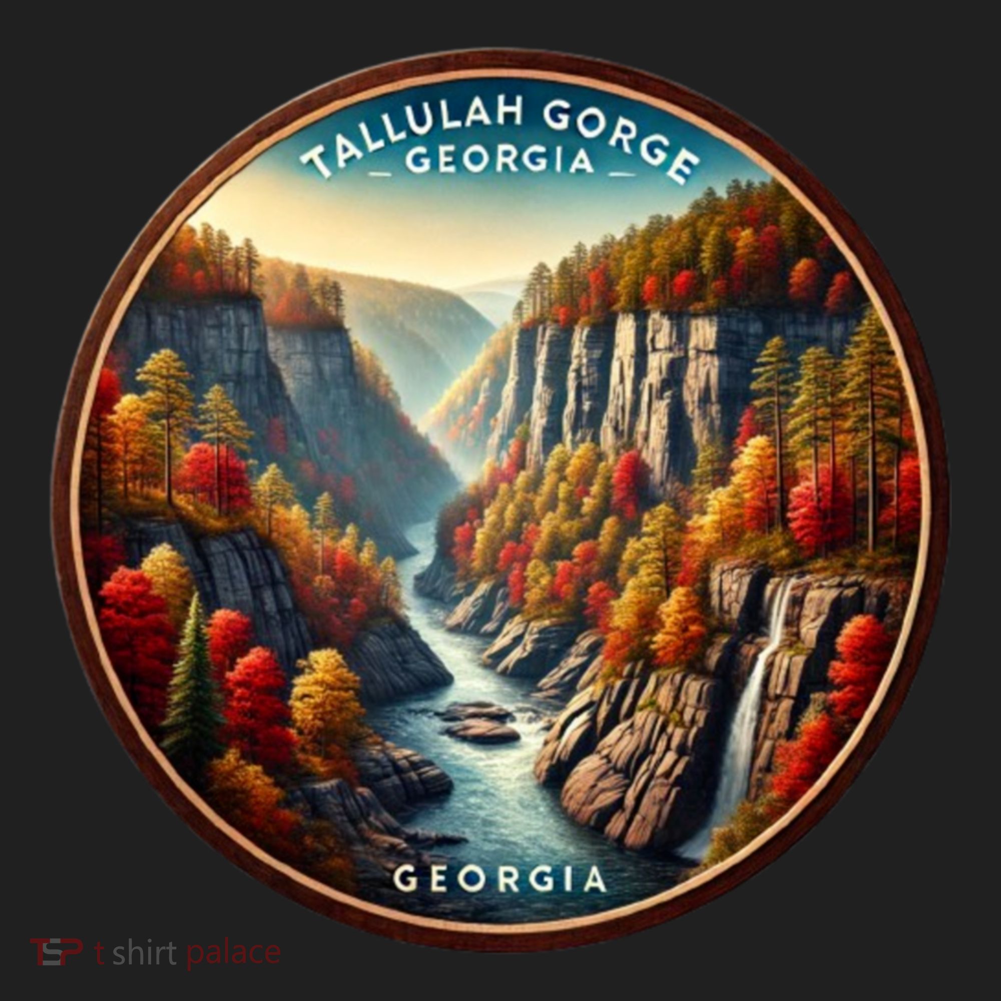 Tallulah Gorge Georgia In The Fall Autumn Leaves Beanie