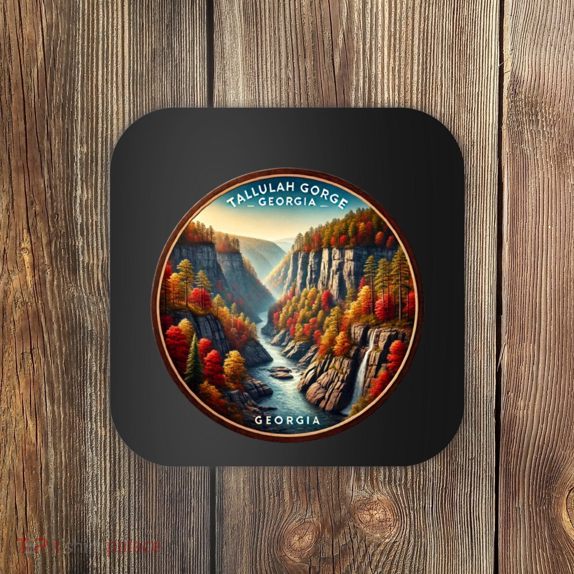 Tallulah Gorge Georgia In The Fall Autumn Leaves Coaster