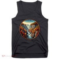 Tallulah Gorge Georgia In The Fall Autumn Leaves Tank Top thumb 0