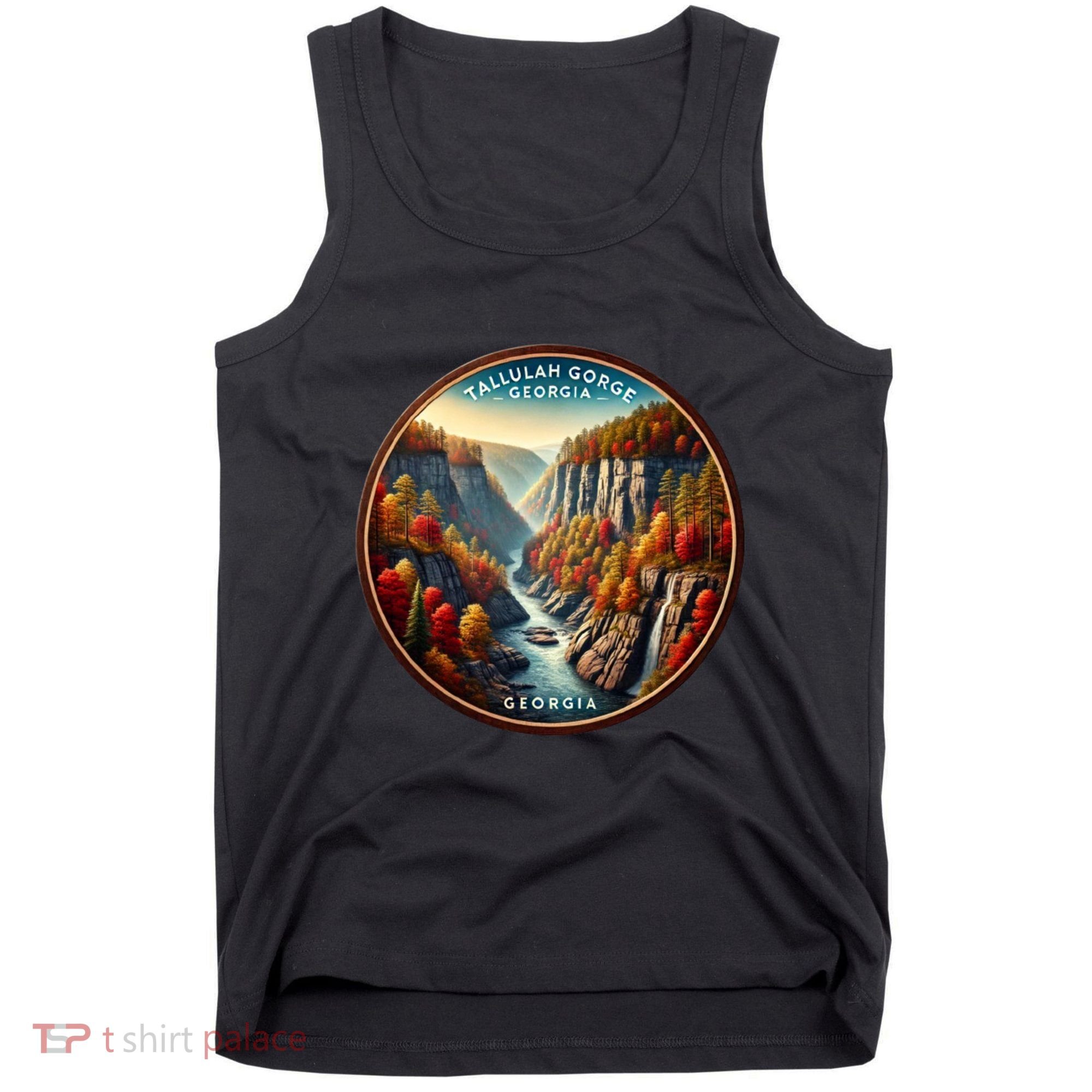 Tallulah Gorge Georgia In The Fall Autumn Leaves Tank Top