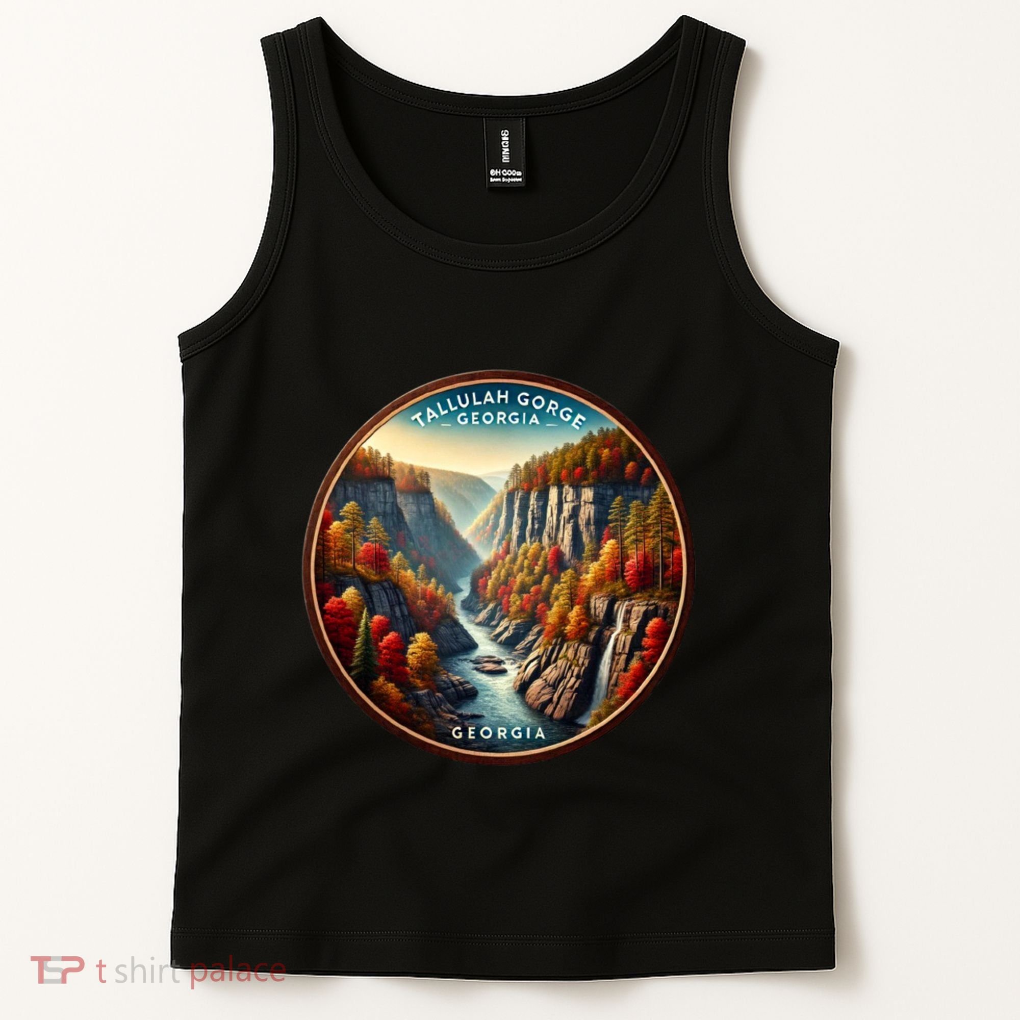 Tallulah Gorge Georgia In The Fall Autumn Leaves Tank Top