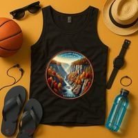Tallulah Gorge Georgia In The Fall Autumn Leaves Tank Top thumb 4
