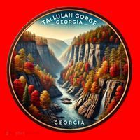 Tallulah Gorge Georgia In The Fall Autumn Leaves Santa Hat thumb 1