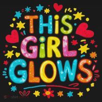 This Girl Glows For Women & Tie Dye 80s Themed Disco Apron thumb 3