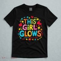 This Girl Glows For Women & Tie Dye 80s Themed Disco T-Shirt thumb 5