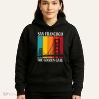 The Golden Gate Bridge From San Francisco California Hoodie thumb 5
