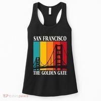 The Golden Gate Bridge From San Francisco California Women's Tank Top thumb 0