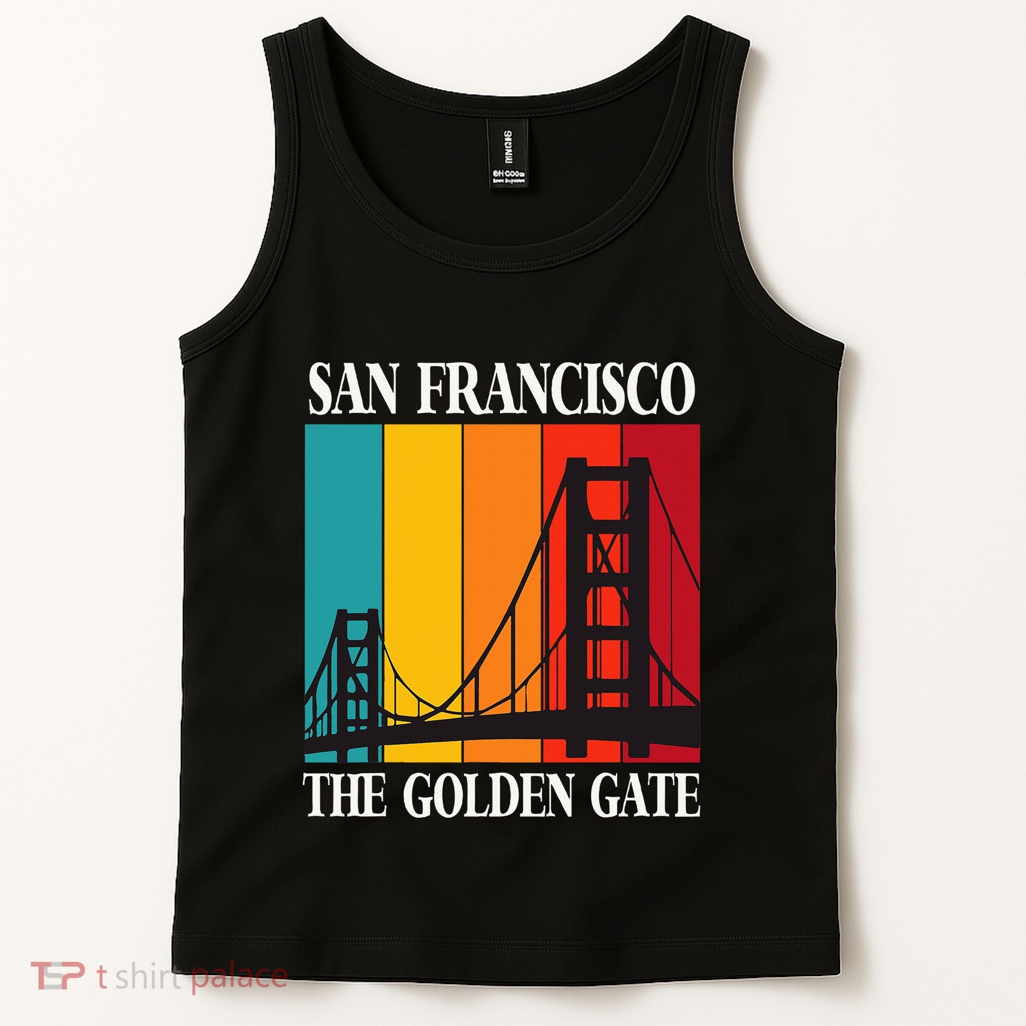 The Golden Gate Bridge From San Francisco California Tank Top