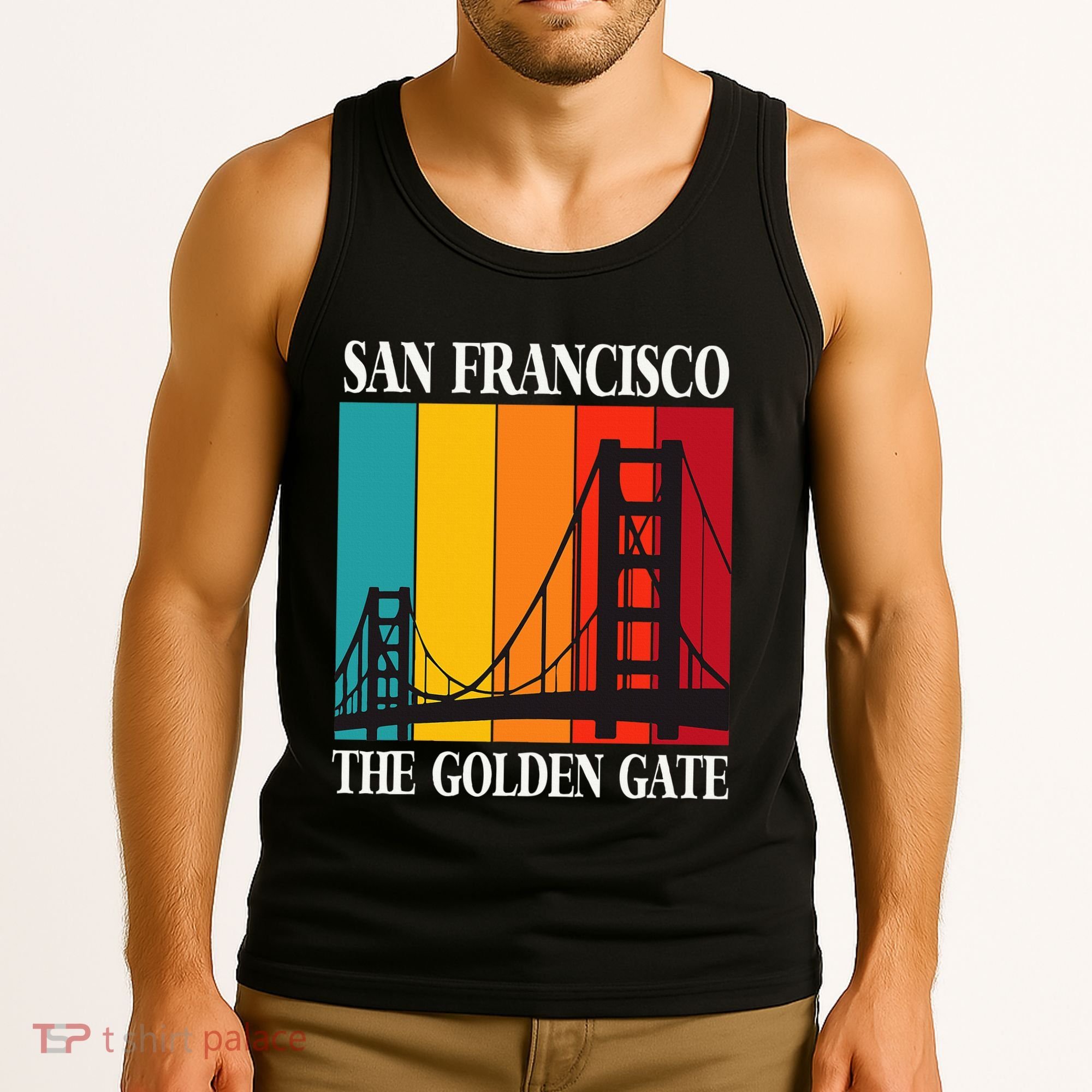The Golden Gate Bridge From San Francisco California Tank Top