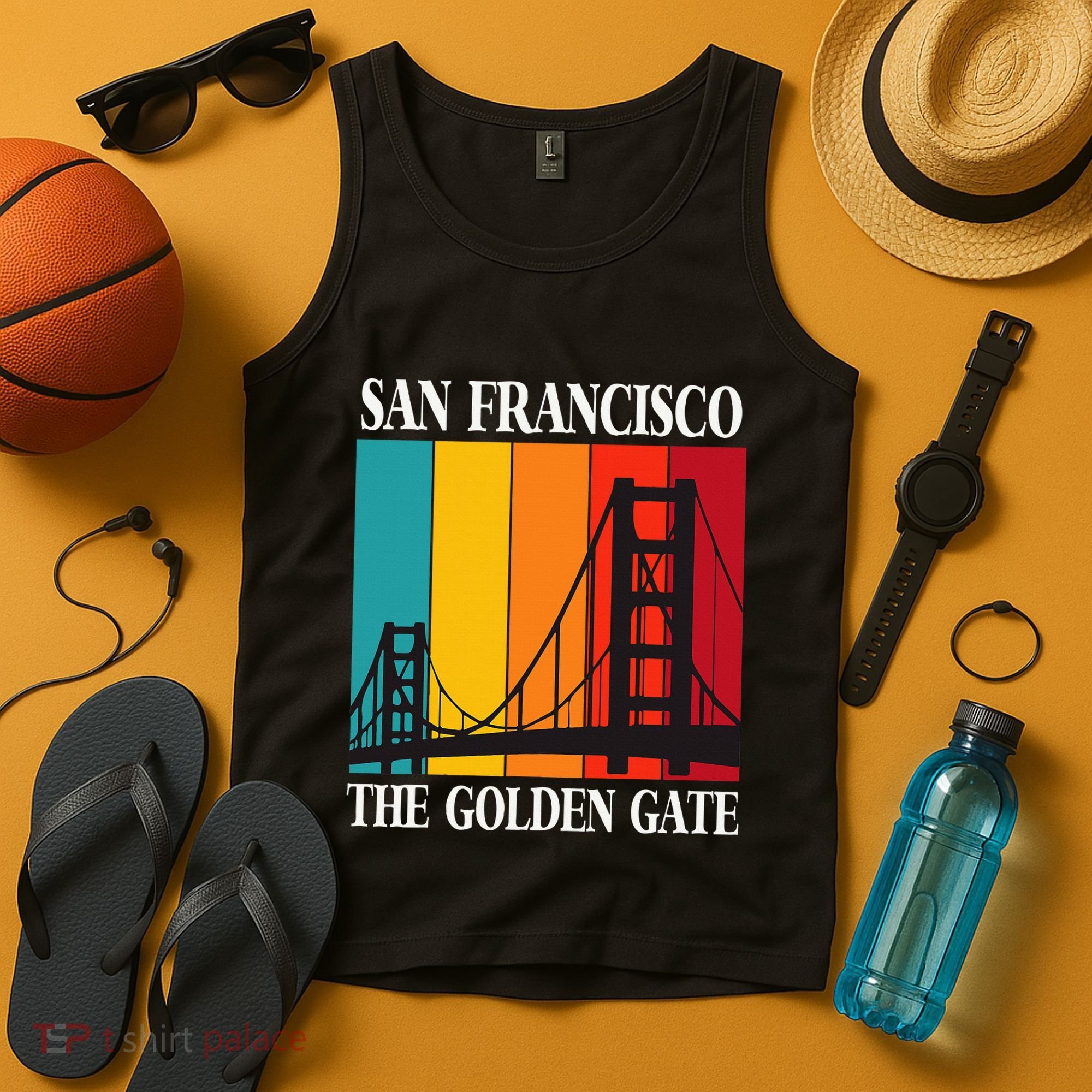 The Golden Gate Bridge From San Francisco California Tank Top