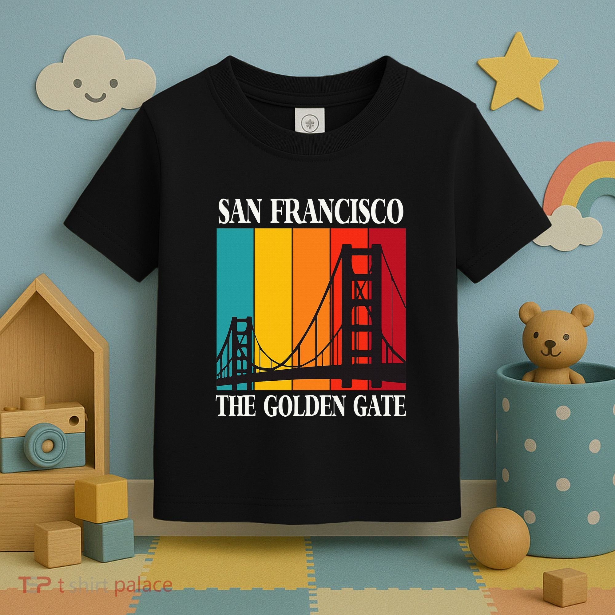 The Golden Gate Bridge From San Francisco California Toddler T-Shirt