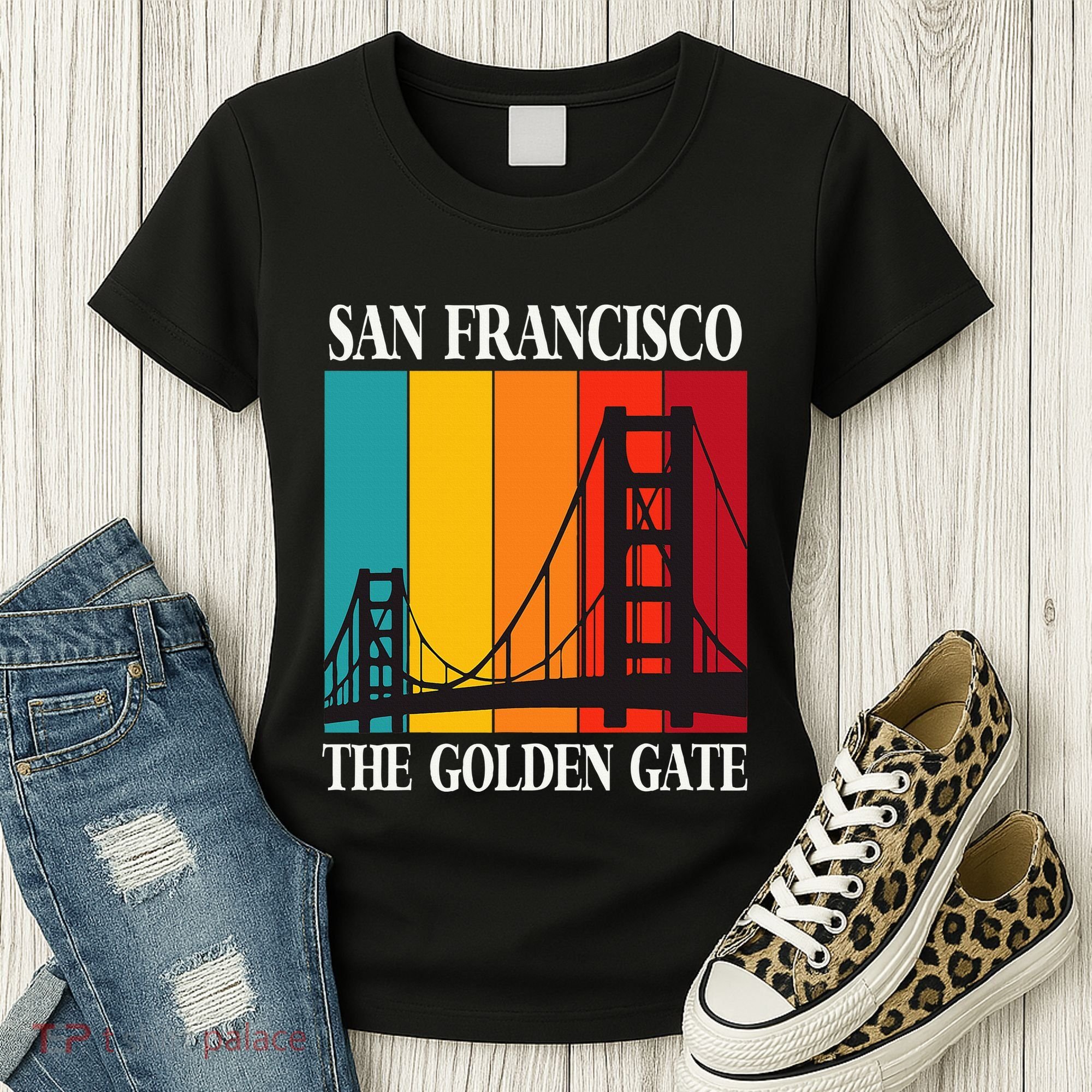 The Golden Gate Bridge From San Francisco California Women's T-Shirt