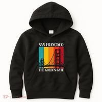 The Golden Gate Bridge From San Francisco California Kids Hoodie thumb 0