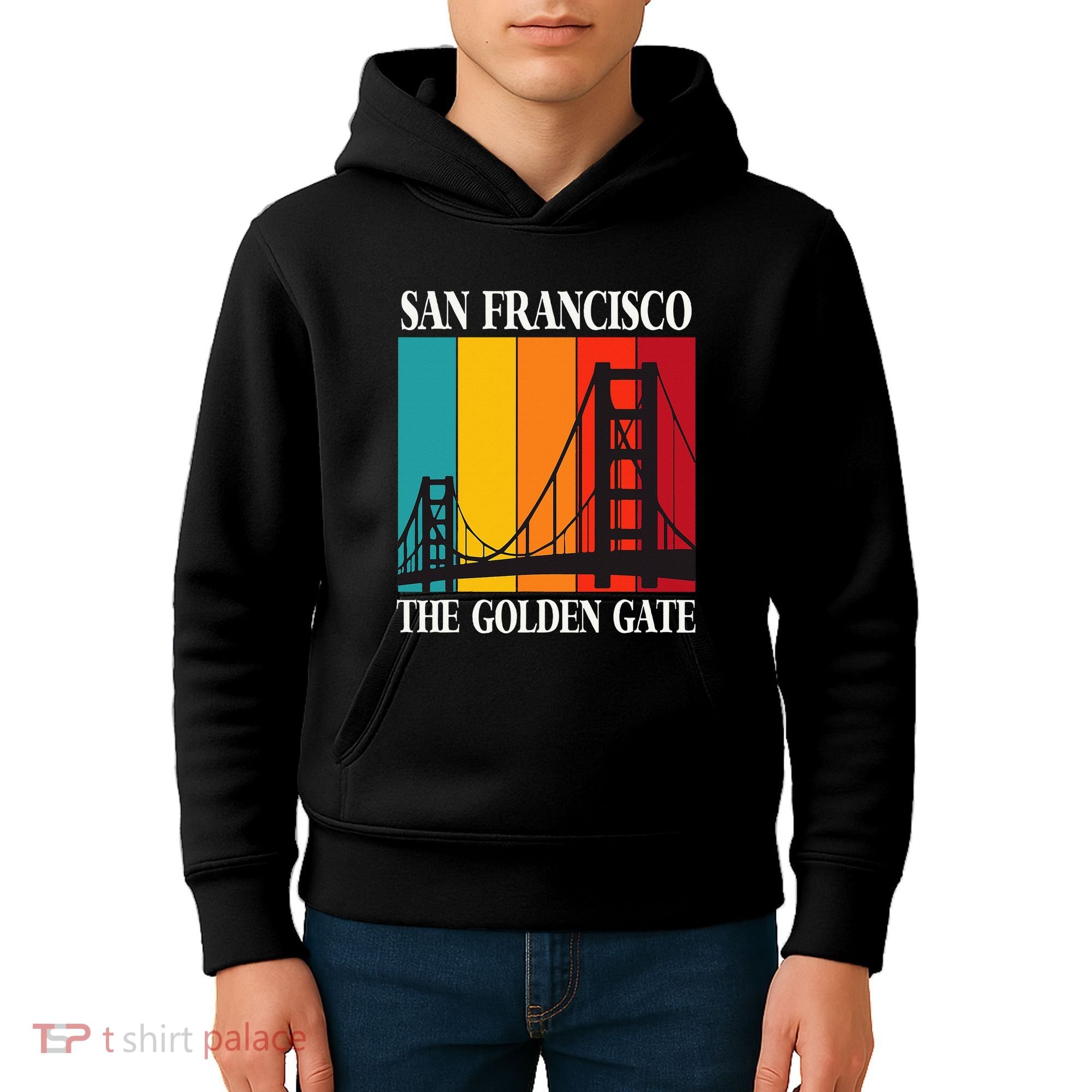 The Golden Gate Bridge From San Francisco California Kids Hoodie