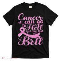 This Girl Got To Ring The Bell Chemo Grad Breast Cancer T-Shirt thumb 0