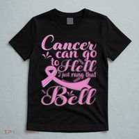 This Girl Got To Ring The Bell Chemo Grad Breast Cancer T-Shirt thumb 5
