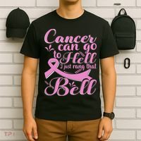This Girl Got To Ring The Bell Chemo Grad Breast Cancer T-Shirt thumb 6