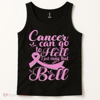 This Girl Got To Ring The Bell Chemo Grad Breast Cancer Tank Top thumb 2